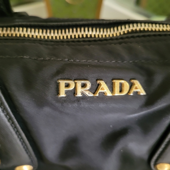 Prada Tessuto Nylon Jacquard Logo Tote Black - Picture 7 of 16